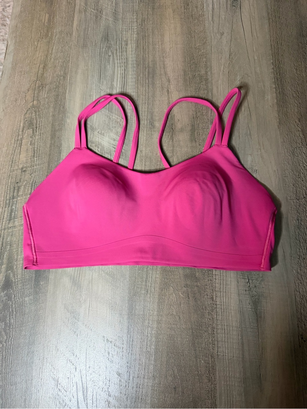 NWOT Lululemon Like a Cloud Bra b/c cups Sz 10 *raspberry cooli*